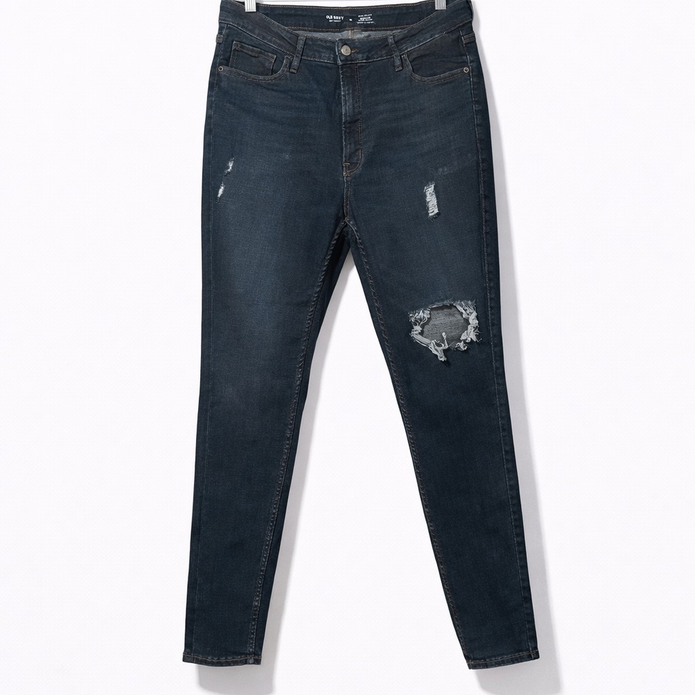 Old Navy Dark Blue Rockstar Super Skinny Jeans